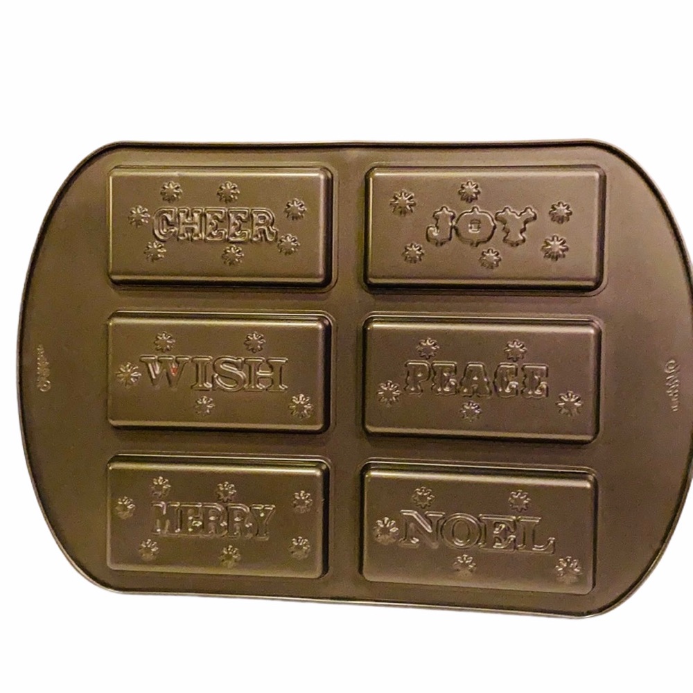WILTON COOKIE PAN CHEER JOY WISH PEACE MERRY NOEL